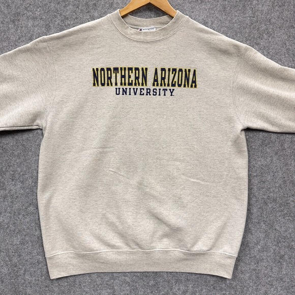 Champion Northern Arizona University Sweatshirt Mens L Gray - Picture 2 of 8